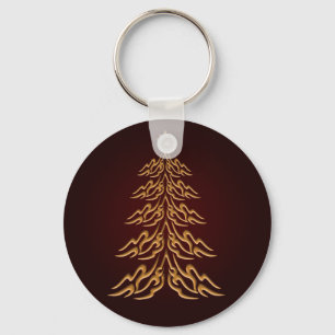 Red Bell  Christmas Tree Key Chain