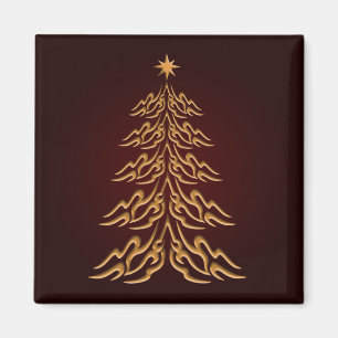 Red Bell Christmas Tree Magnet
