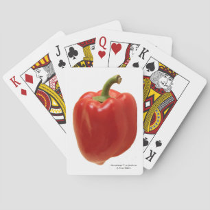 Red Bell Pepper. Fresh from Mexico Playing Cards