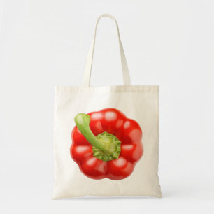 Red bell pepper tote bag