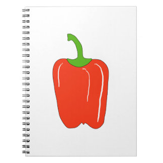 Red Bell Pepper. Whole. Notebook