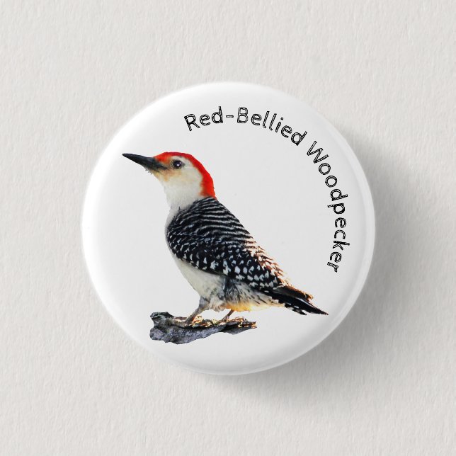 Red-Bellied Woodpecker 3 Cm Round Badge (Front)