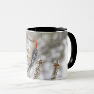 Red-bellied Woodpecker in the snow Mug