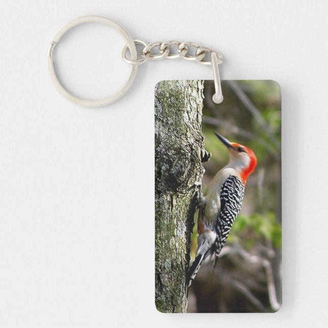 Red Bellied Woodpecker Key Ring (Front)