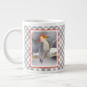 Red-Bellied Woodpecker Painting Original Bird Art Large Coffee Mug
