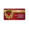 Red Bells Gold Holly Red Christmas Address Labels