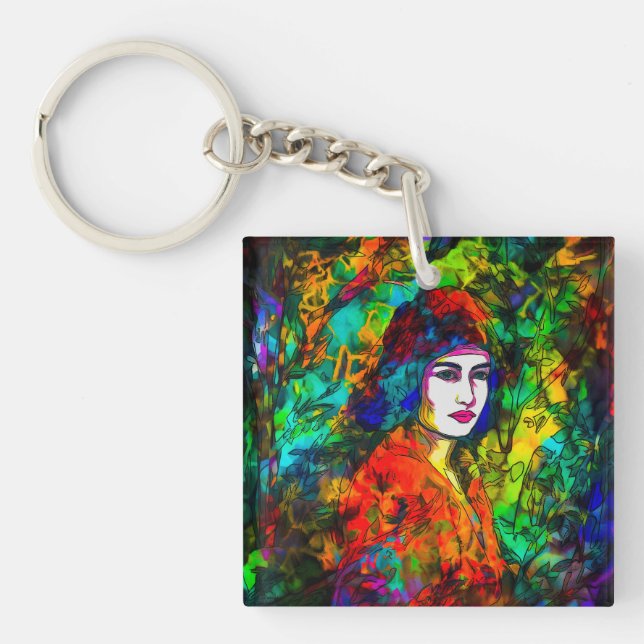 Red Beret Key Ring (Front)