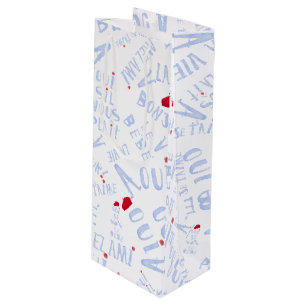Red Beret Wine Oui Oui bonjour lavie gift Wine Bag