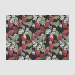 Red berries , cherry tissue paper