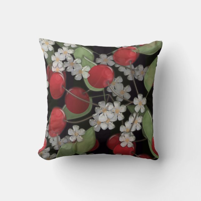 Red berries cushion (Front)