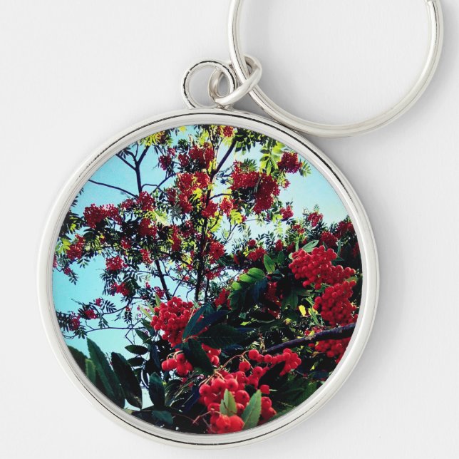 Red berries key ring (Front)