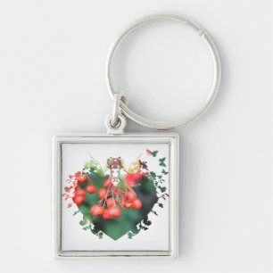red berries key ring