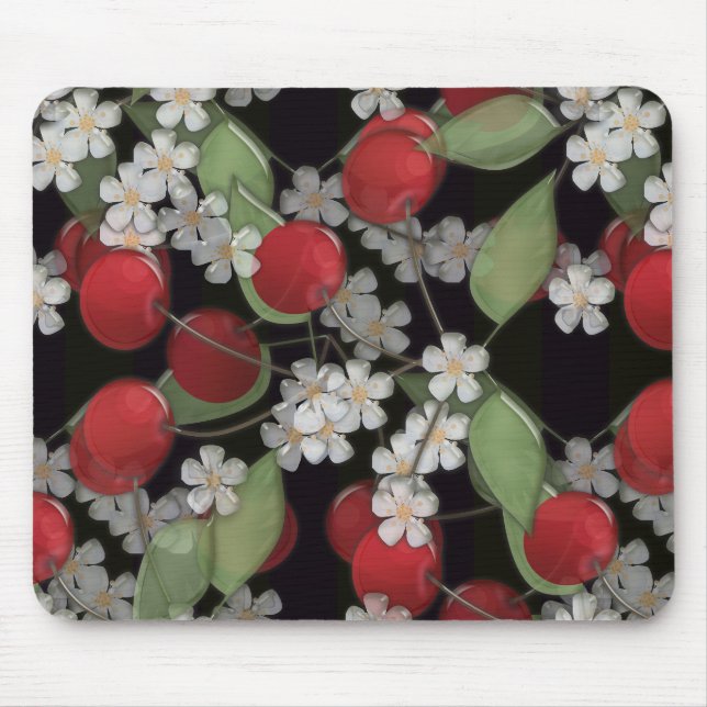 Red berries mouse mat (Front)