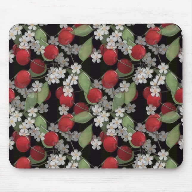 Red berries mouse mat (Front)
