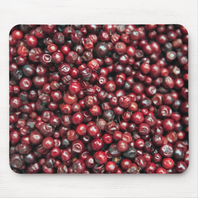 Red berries of the Himalayas Mouse Mat (Front)