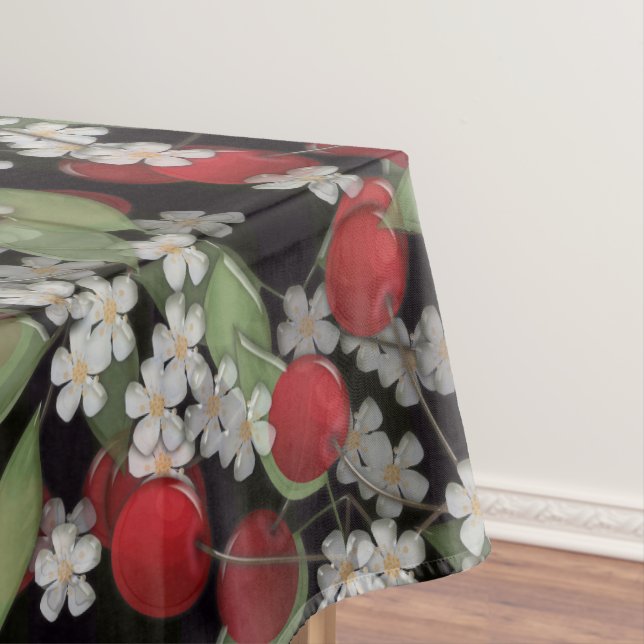 Red berries tablecloth (In Situ)