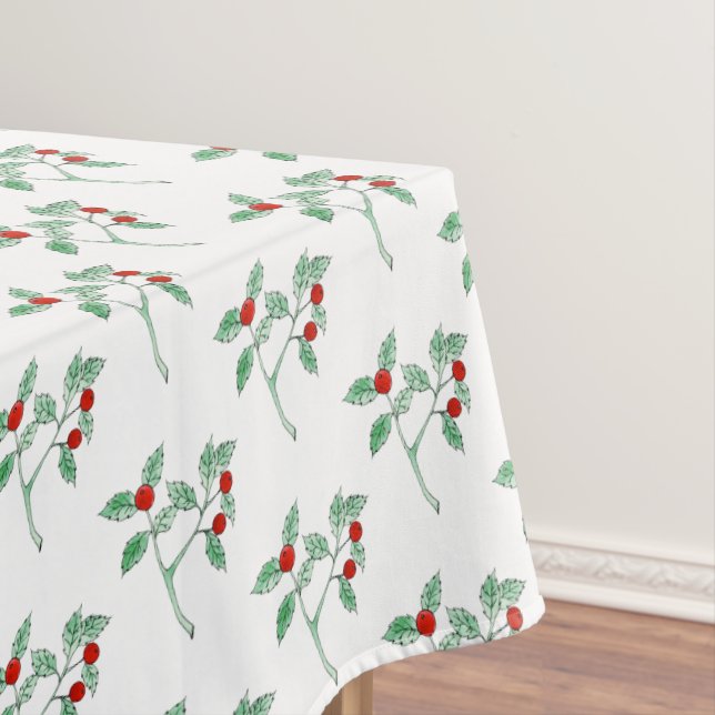 red berry plant tablecloth (In Situ)