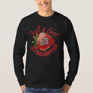 Red Berry Summer Food Fruit Women Girls Strawberry T-Shirt