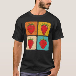 Red Berry Summer Fruit Berry Food Pop Strawberry T-Shirt