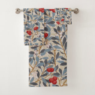 Red Berry Tree, William Morris Bath Towel Set