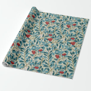 Red Berry Tree, William Morris Wrapping Paper