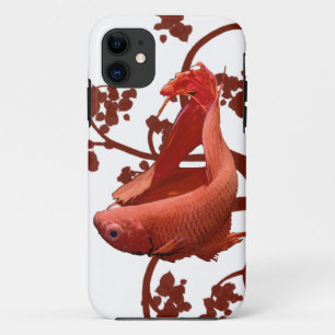 Red Betta Siamese Fighting Fish iPhone 11 Case