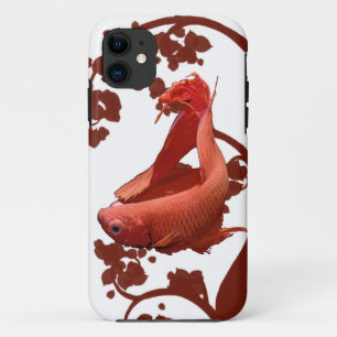 Red Betta Siamese Fighting Fish iPhone 11 Case