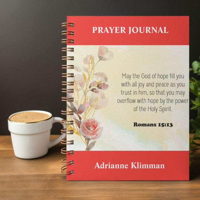 Red Bible Verse Floral Prayer Journal (Creator Uploaded)
