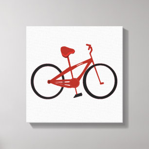 Red Bicycle Canvas Print