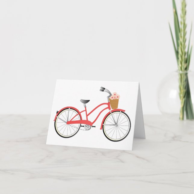 Red Bicycle Card (Front)