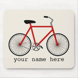 Red Bicycle Mousepad