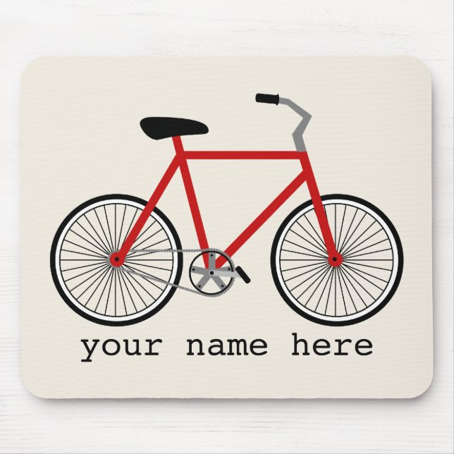 Red Bicycle Mousepad (Front)