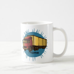 Red Big Rig Truck mug