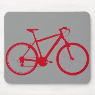 red bike, cycling mouse mat