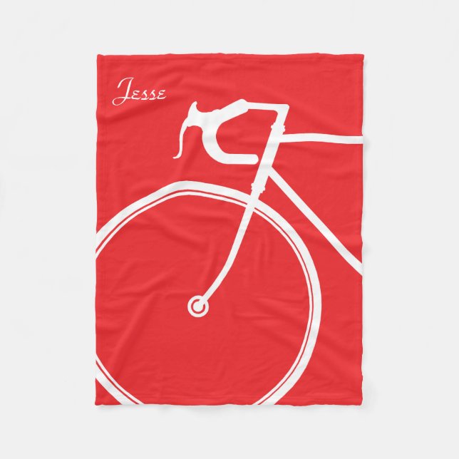 red bike fleece blanket (Front)