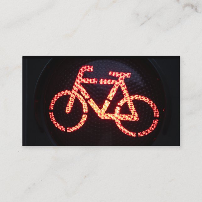 Red Bike for Bicycle Repair Shops Bike Repair Business Card (Front)