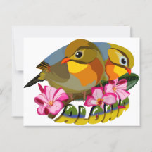 RED-BILLED LEIOTHRIX BIRDS—ALOHA