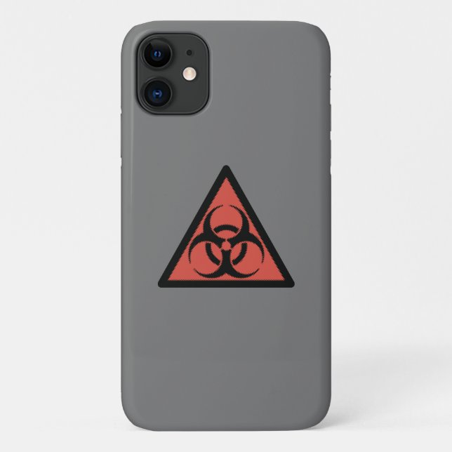 Red biohazard sign Case-Mate iPhone case (Back)