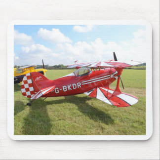 Red Biplane Mouse Mat