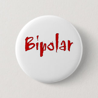 Red Bipolar 6 Cm Round Badge