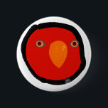 Red birb "GUMI" 6 Cm Round Badge<br><div class="desc">It is a popular bird on the Internet.</div>