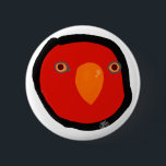 Red birb "GUMI" 6 Cm Round Badge<br><div class="desc">It is a popular bird on the Internet.</div>