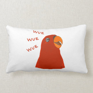 Red birb "GUMI" wuewuewuewuewue.....staring II Lumbar Cushion