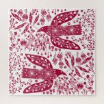 Red Bird Art Jigsaw Puzzle<br><div class="desc">Red and white doves for peace.  Original art by Nic Squirrell.</div>