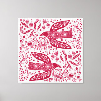 Red Bird Canvas Print