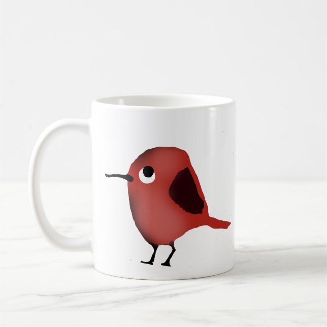 Red Bird Coffee Mug (Left)