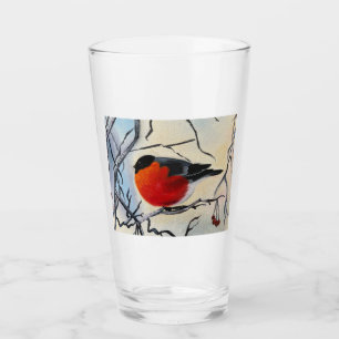 Red bird glass