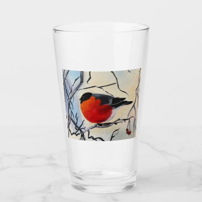 Red bird glass (Front)