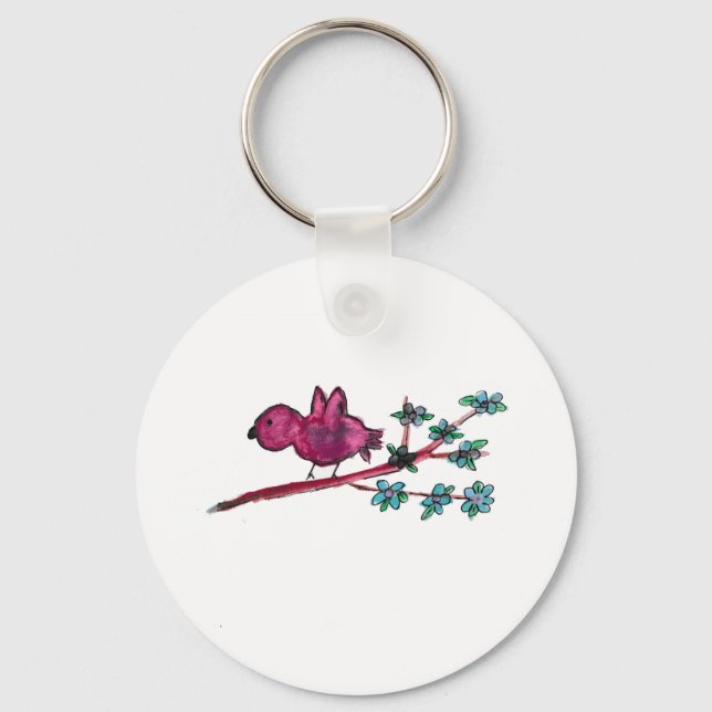 Red Bird Key Ring (Front)