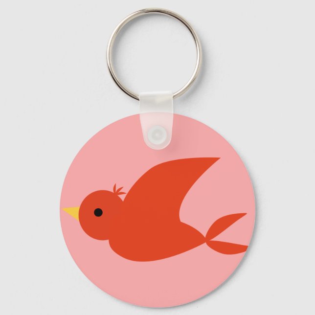 Red Bird Key Ring (Front)